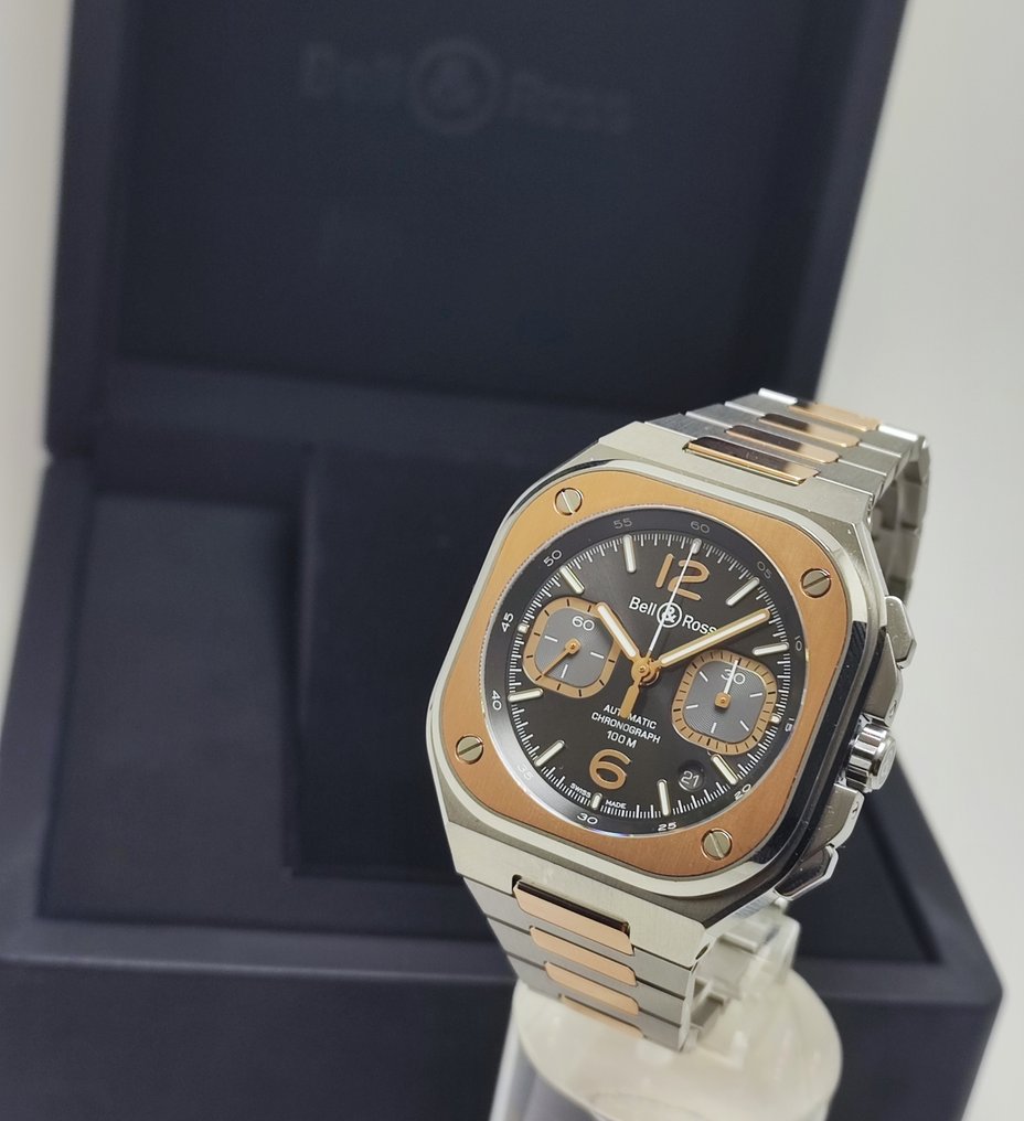 Bell & Ross - BR-05 Chrono Grey Steel & Gold - BR05C-RTH-STPG/SSG - Herre - 2020+  #2.1