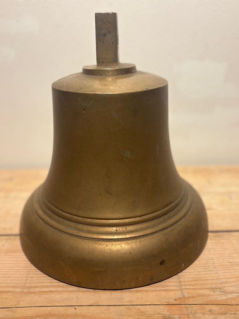 英国 - 实心黄铜乔治六世船钟 - 军用配件 #4.3