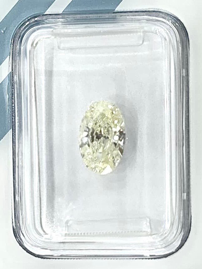 No reserve price - 1 pcs Diamond  (Natural)  - 1.05 ct - Oval - L - I1 - International Gemological Institute (IGI) #1.0