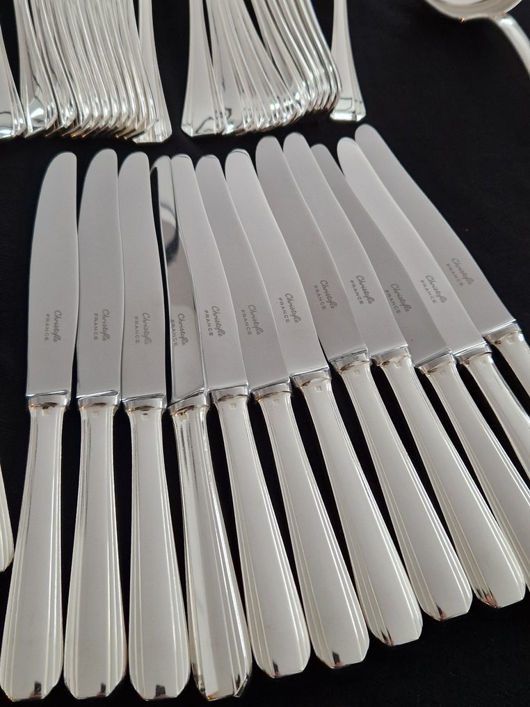 Christofle - Luc Lanel - Cutlery set for 12 (128) - Boréal - Silverplated #3.2