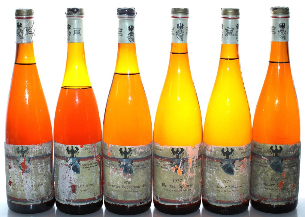 1976 + 1977 Illmitzer Beerenauslese + Spätlese, Riesling + Grüner Veltliner + Traminer + Weißburgunder - 布爾根蘭 - 6 瓶 (0.7L) #1.0