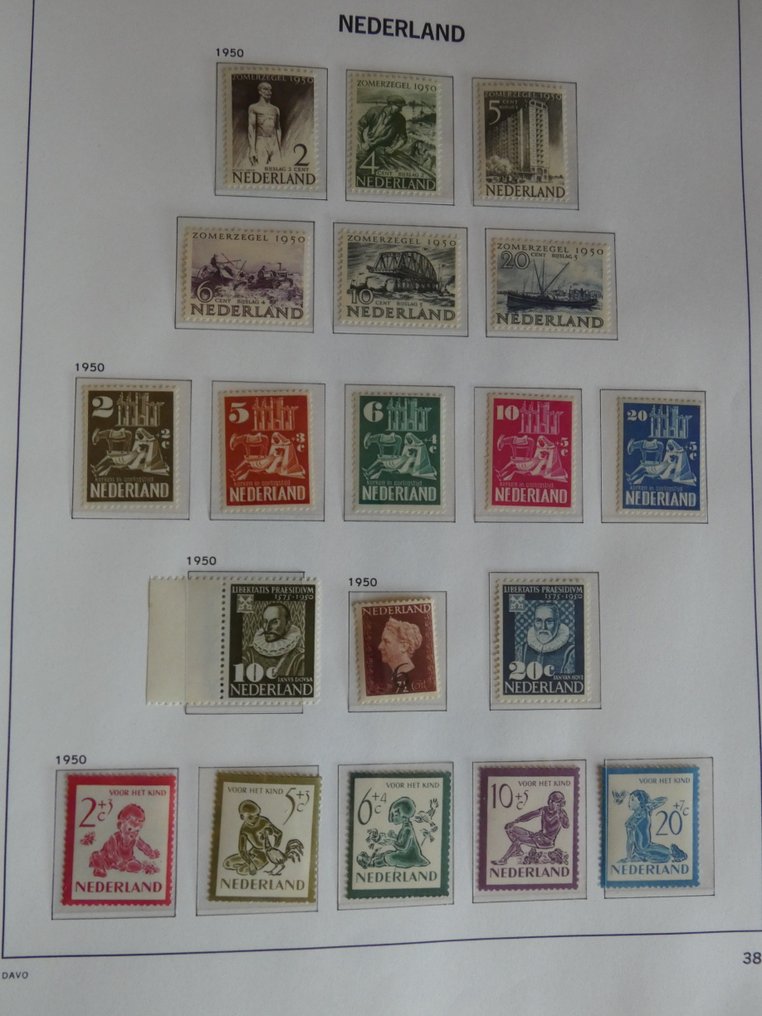 Netherlands 1950/1960 - Stamp collection in a DAVO album #1.0