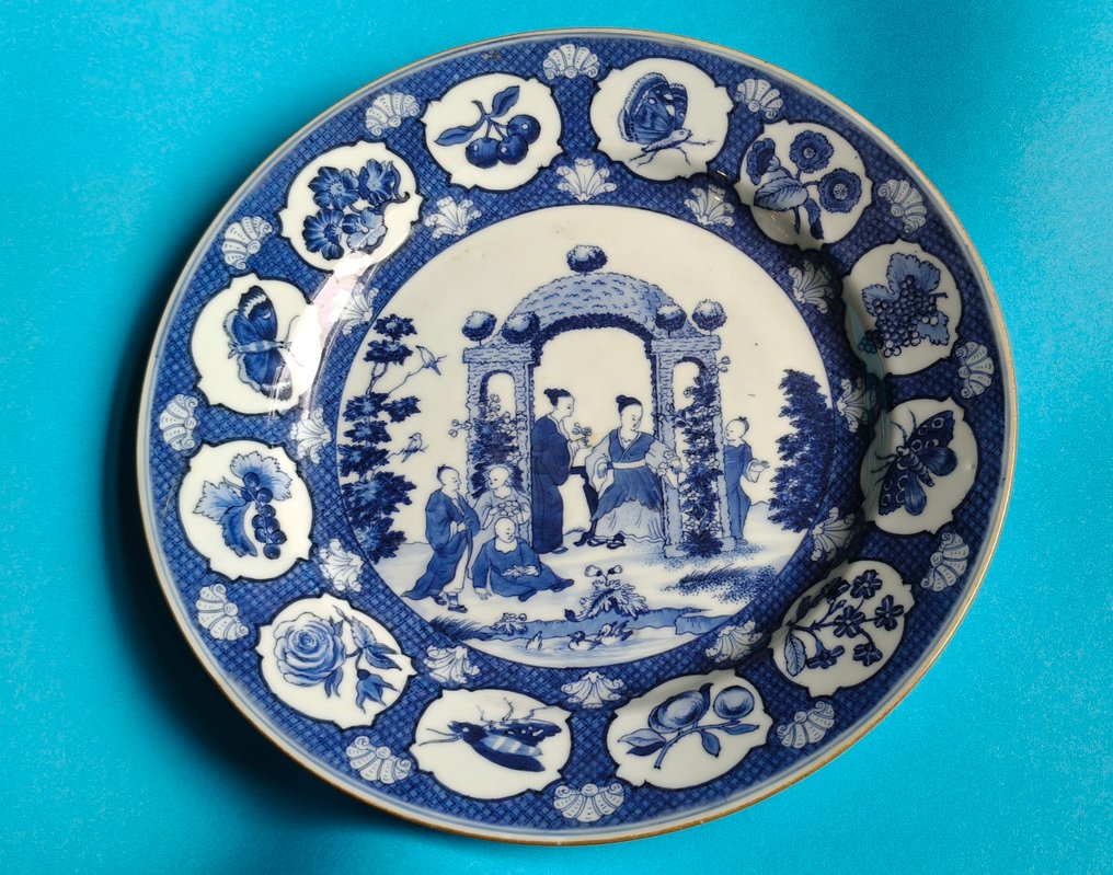 Πιάτο - Πορσελάνη - Ένα κινέζικο μπλε και άσπρο #1.0