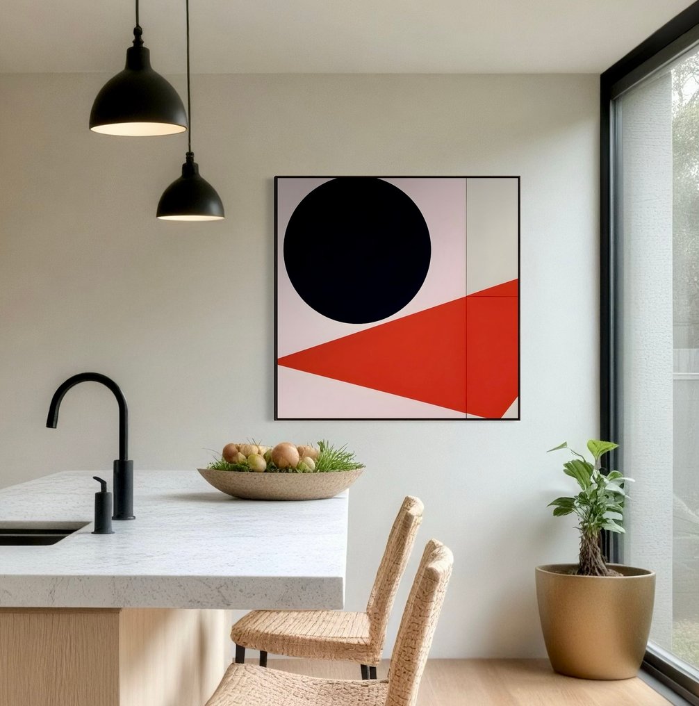 Jonathan Antony - Utopian # 1352.  XL Framed. 920 x 920 mm #1.0