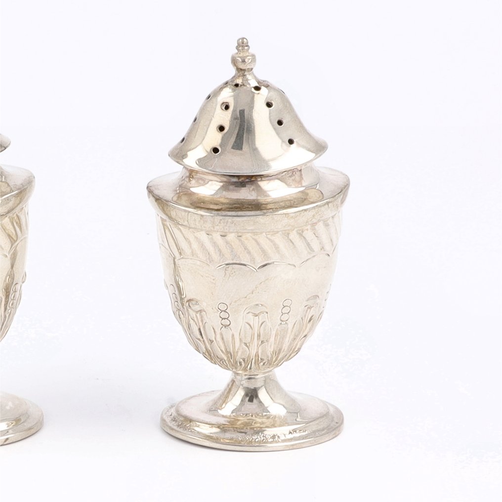 Joseph Witten - Ensemble de récipients pour sel et poivre (2) - Argent 925 #2.1