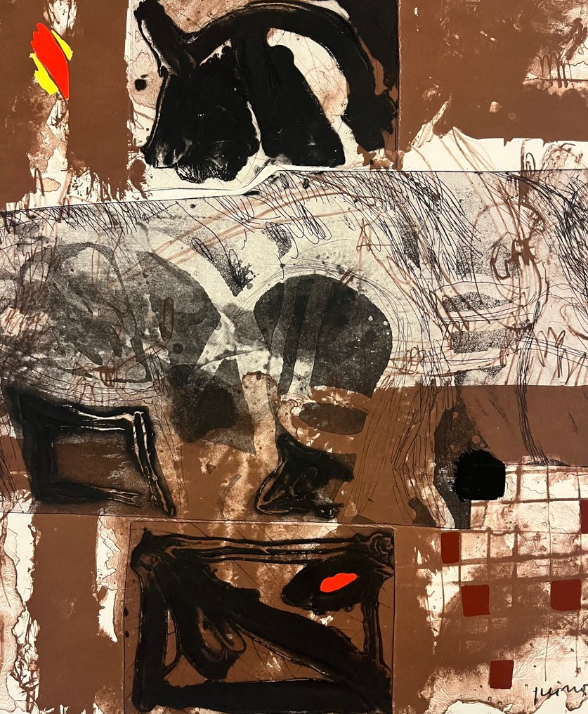 Josep Guinovart (1927-2007) - Los mulatos estiraban gomas ansiosos #2.1