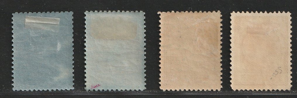 Dutch East Indies 1906/1912 - High values Queen Wilhelmina - NVPH 58/61 #1.0