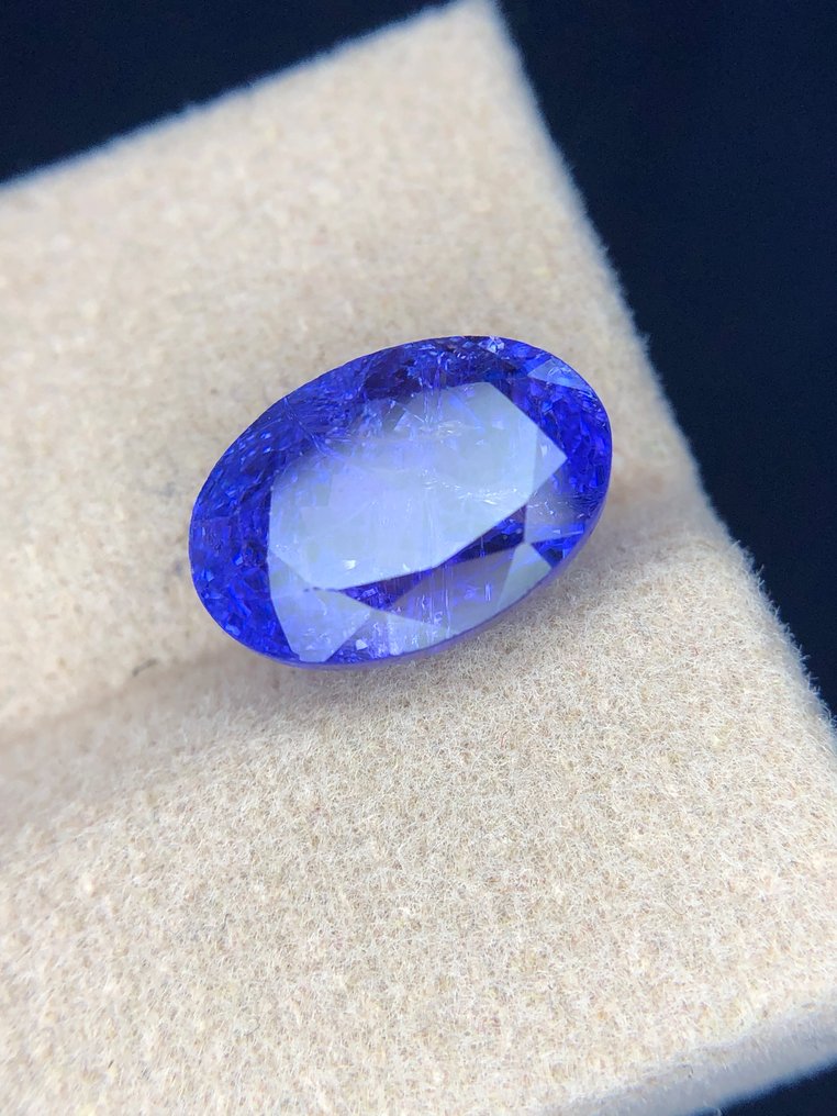 Fără preț de rezervă - 1 pcs Albastru, Violet Tanzanite - 6.04 ct - Asociația internațională de pietre prețioase colorate (ICA GemLab) #2.1