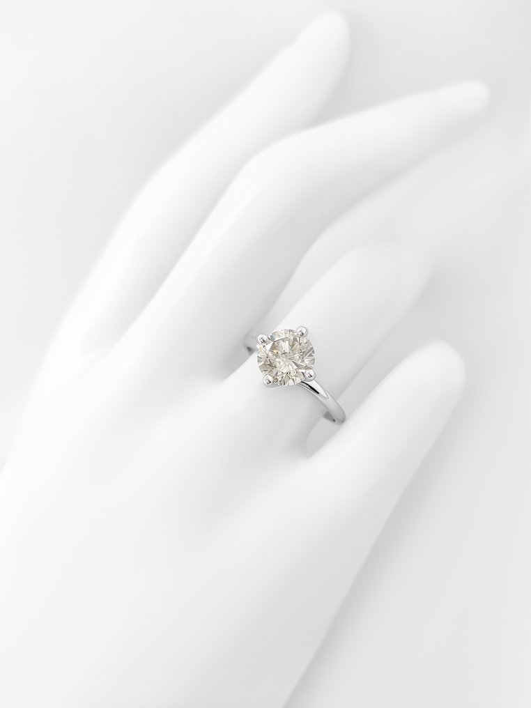 χωρίς τιμή ασφαλείας - Δαχτυλίδι - 14 καράτια Λευκός χρυσός - 1.62ct. tw. Διαμάντι (Φυσικού χρώματος) - Πιστοποιητικό IGI #4.3