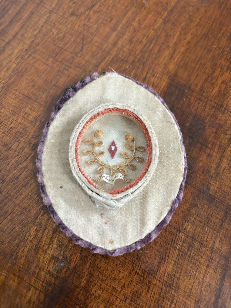  Pyhäinjäännöslipas - Paperi, Kangas - 1800-1850 - Pyhä Franciscus Salesin  #3.2