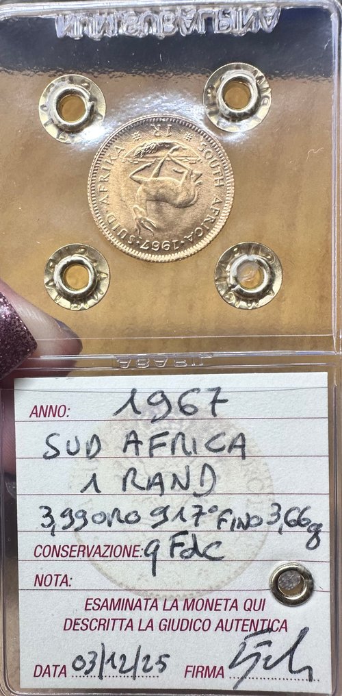 Zuid-Afrika. 1 Rand 1967 #NORPDAYS (Zonder minimumprijs) #2.1