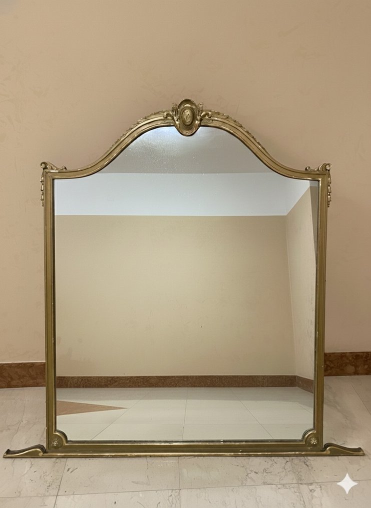 Καθρέφτης - Επιχρυσωμένο ξύλο - Στυλ Luigi Filippo #1.0