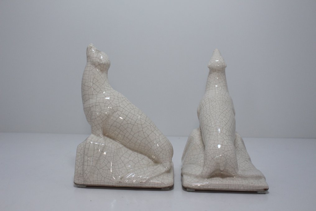 Bookends (2) - Earthenware - Seals bookends #1.0