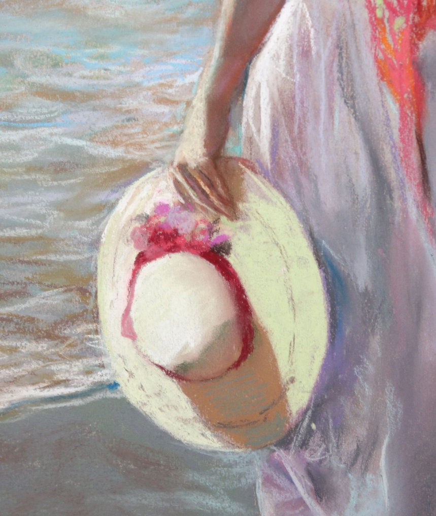 Domingo Alvarez Gomez (1942) - Joven en la orilla de la playa #4.3