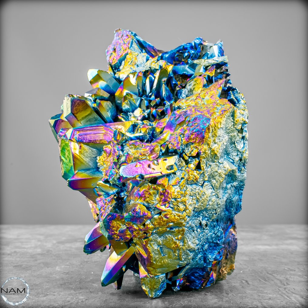 自然光环紫水晶簇，来自乌拉圭 最高质量的色彩万花筒- 1207.41 g #3.2