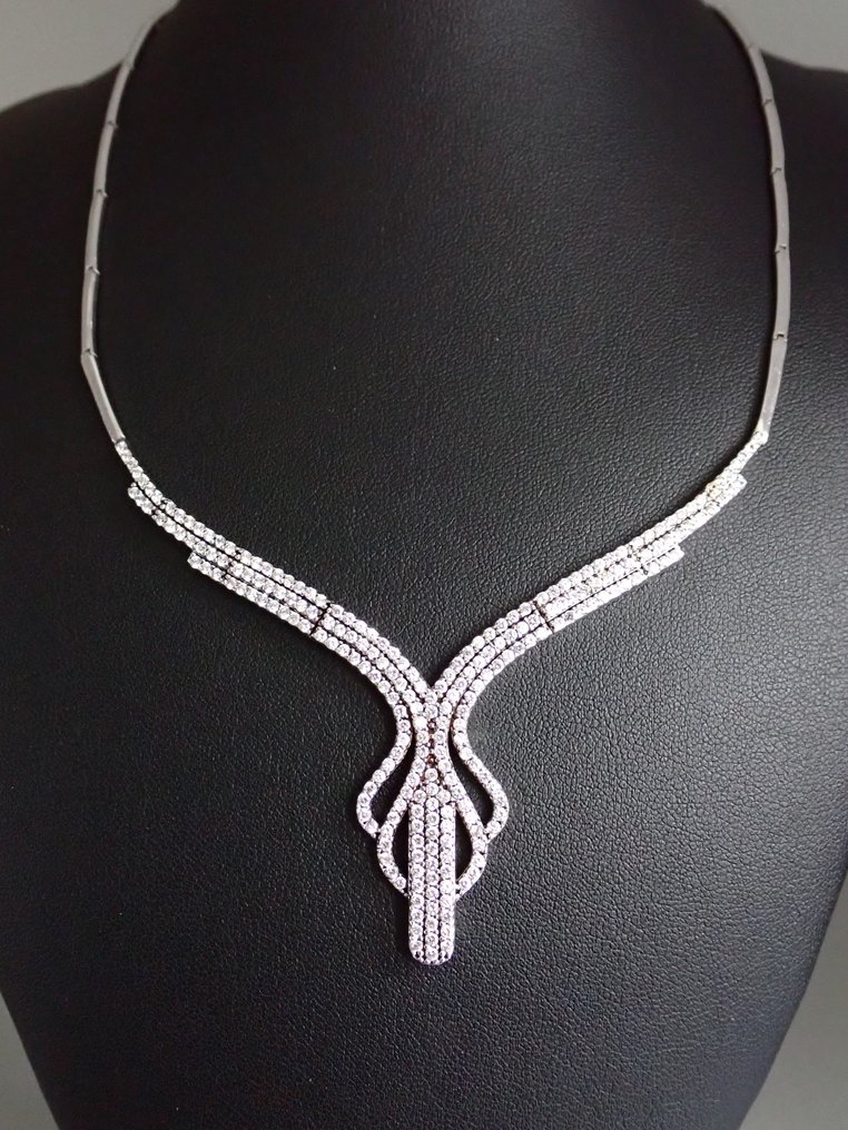 Argento - Collana - Collana con strass #1.0