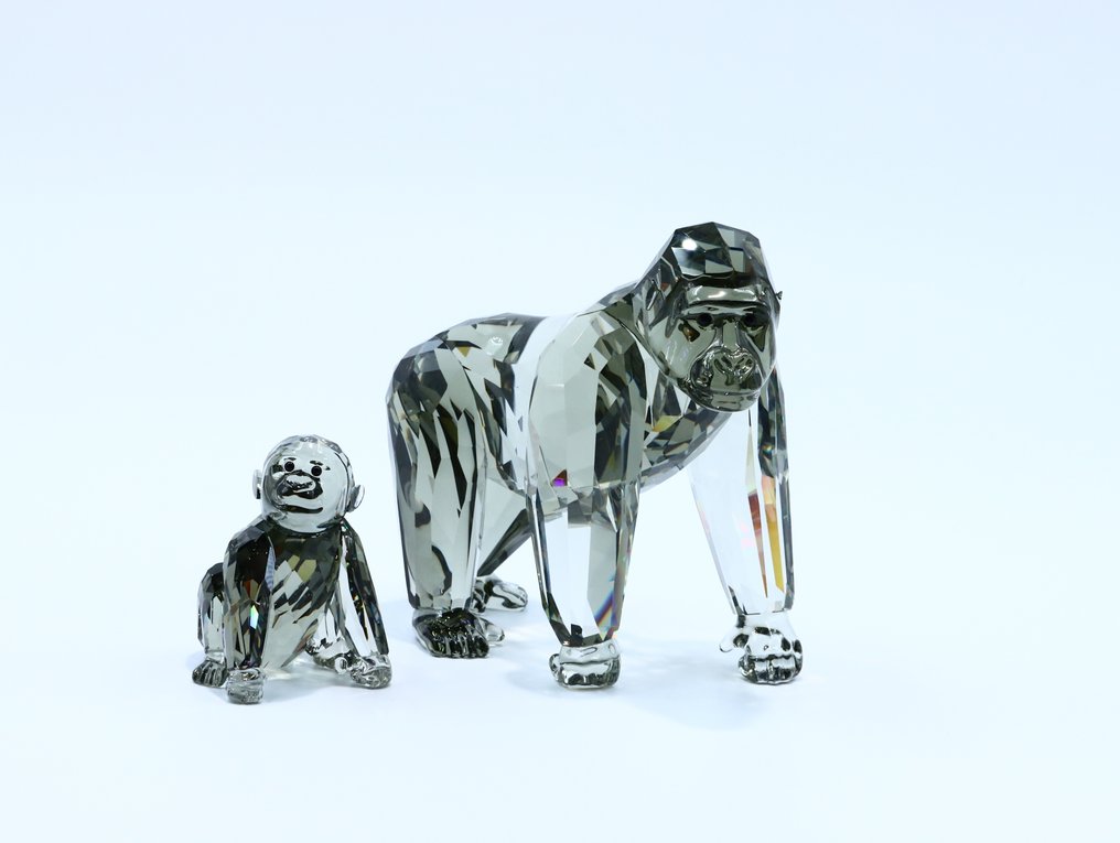Figure - Swarovski Crystal - Annual Edition 2009 Gorillas (Boxed + Certificate) - Crystal #1.0