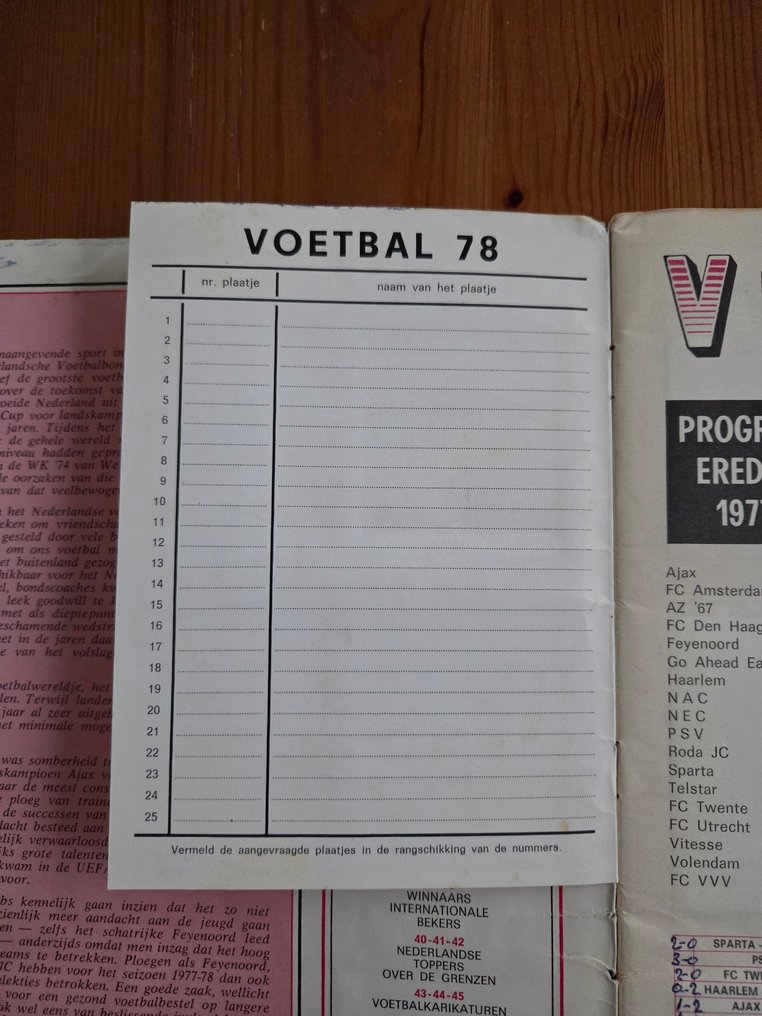 1977/78 帕尼尼 - Willem van Hanegem, Ruud Krol and others. - 1 完整册子 - Good (GD) #4.3