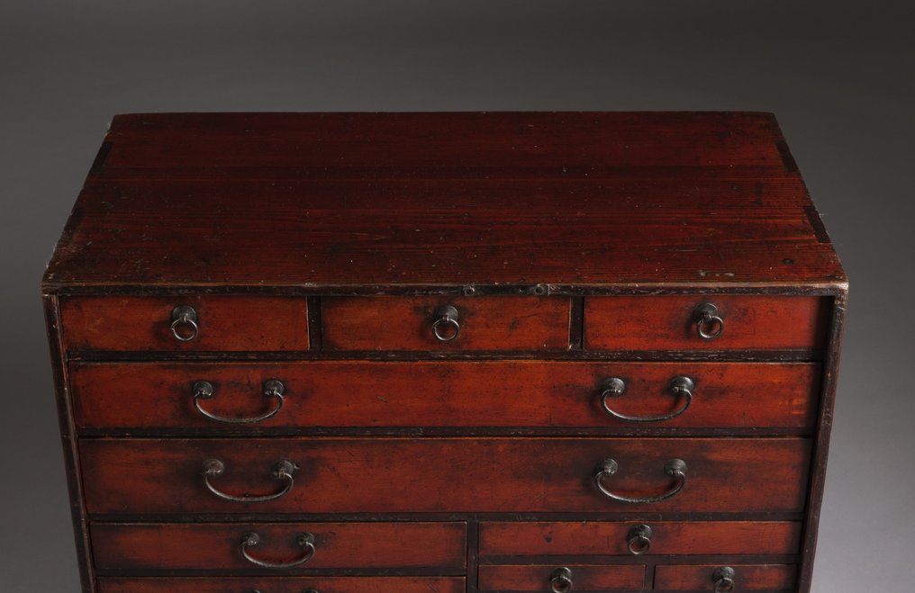 Mobiletto - legno di cipresso Hinoki - Giappone - Tardo periodo Edo - Antico mobile in legno #3.2