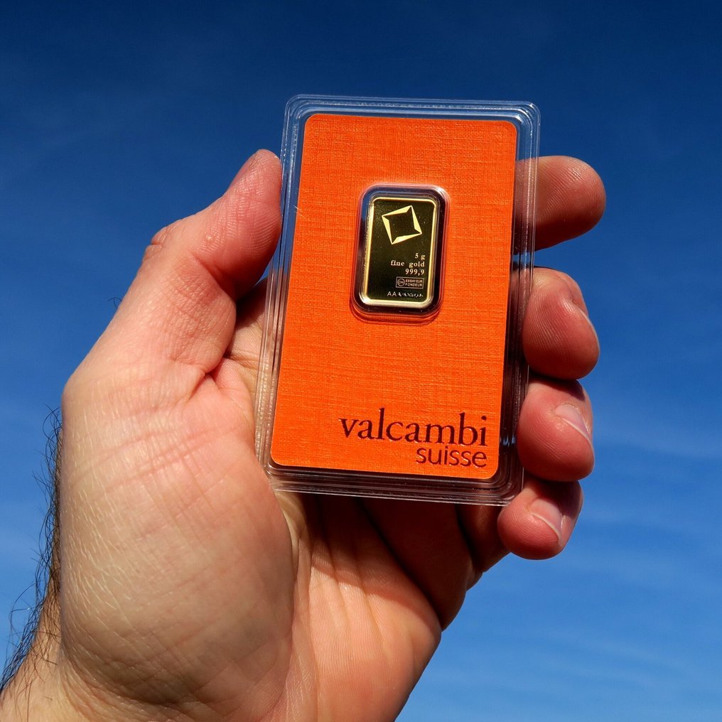 5 grams - Gold .999 - Valcambi - Sealed & with certificate #4.3