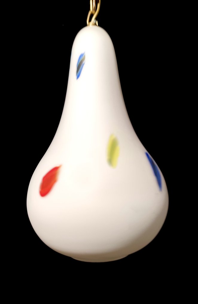 Plafondlamp - Geen reservering - Opaline glas en grote murrine inbegrepen. #2.1