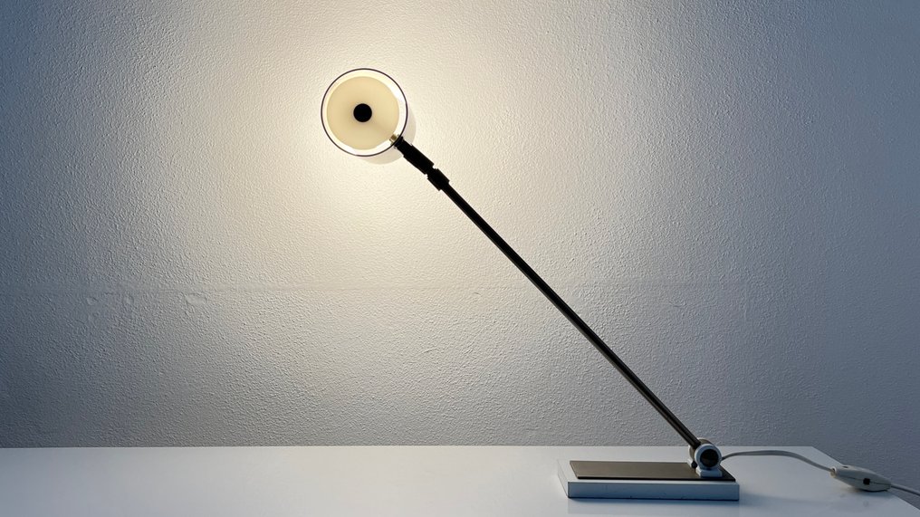 Hala Zeist - H.Th.J.A. Busquet - Schreibtischlampe - Aluminium, Metall, Stahl, Eisen, Perspex - H 55 cm #2.1