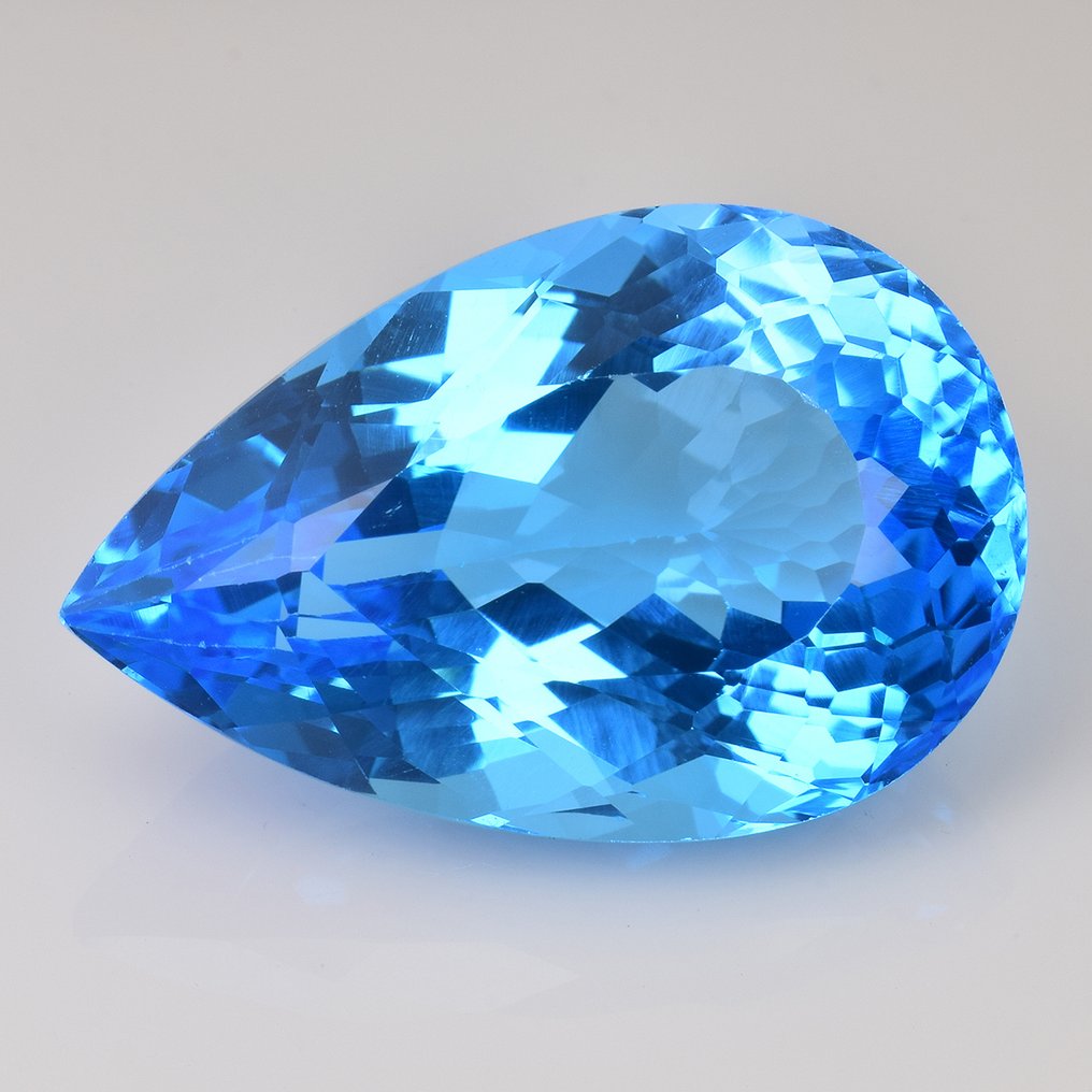 1 pcs 藍色 黃玉 - 31.67 ct - 國際有色寶石協會 (ICA GemLab) #1.0