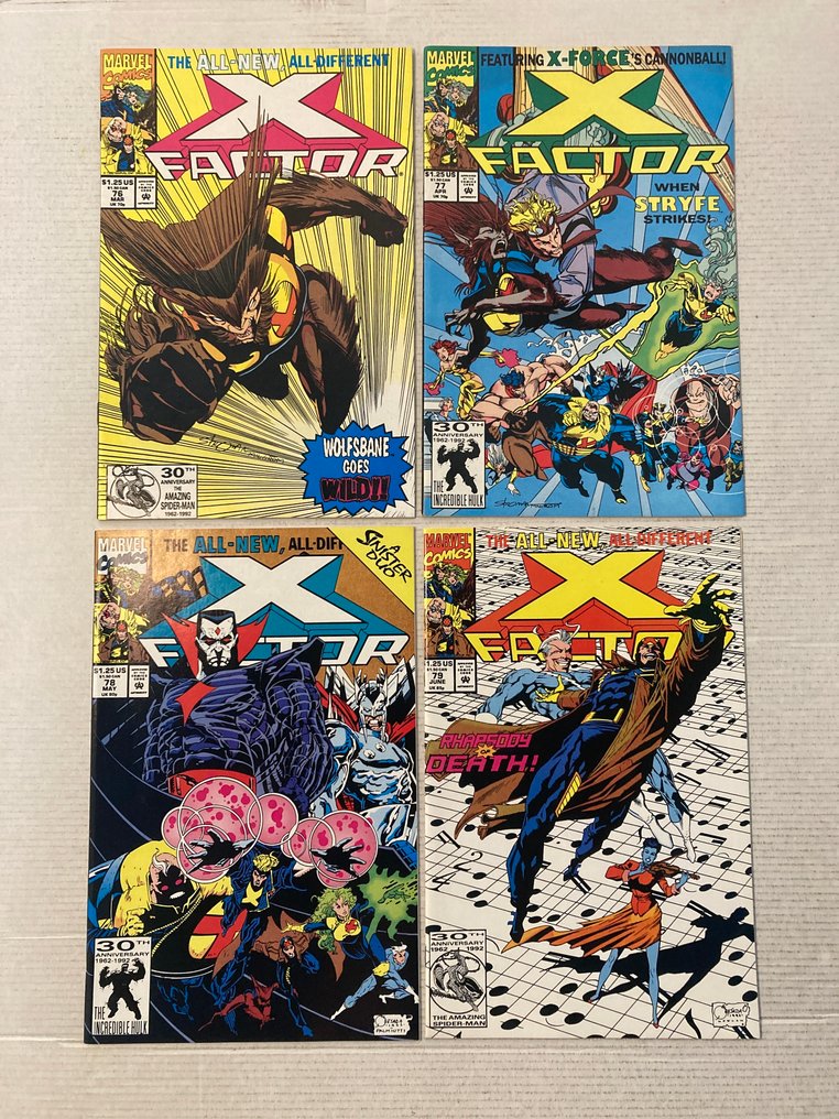 X-Factor (1986 Series) # 64 / 100 + Annuals. Consecutive Run. NO Reserve Price. - 1st appearance of the new X-factor team with Havok, Polaris, Wolfsbane and more - 40 Comic collection - Első kiadás - 1991/1994 #4.3