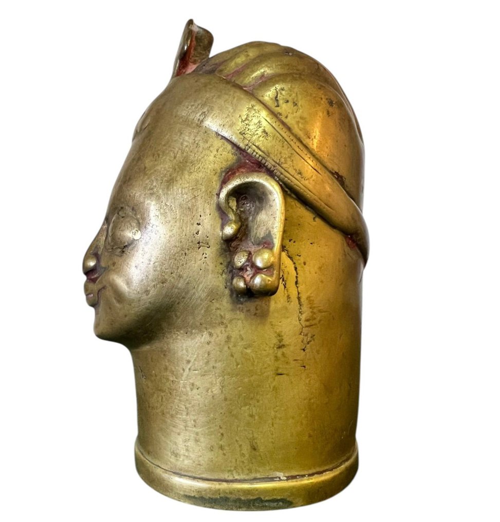 Statuette - Shiva Mukhalinga - Bronze #1.0