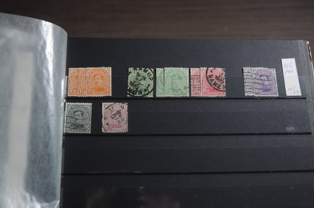 Βέλγιο  - Εξέταση από κλασικό με αριθμούς σε μια στοίβα αποθεμάτων (255 φωτογραφίες). #4.3