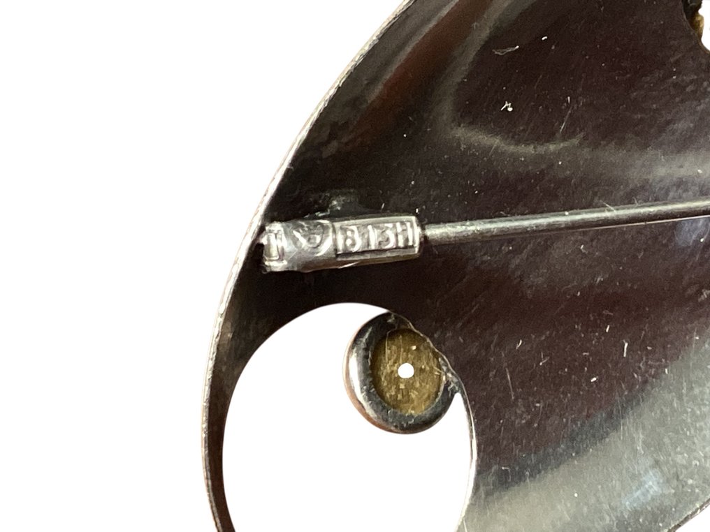 没有保留价 - 胸针 银 - 芬兰 - 1970年代 #4.3