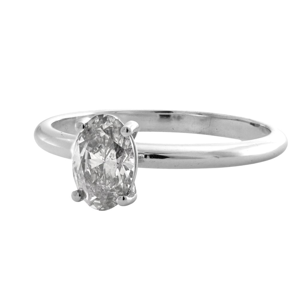 沒有保留價 - 戒指 - 14 克拉 白金 - 0.86ct. tw. 鉆石 (天然) #3.2