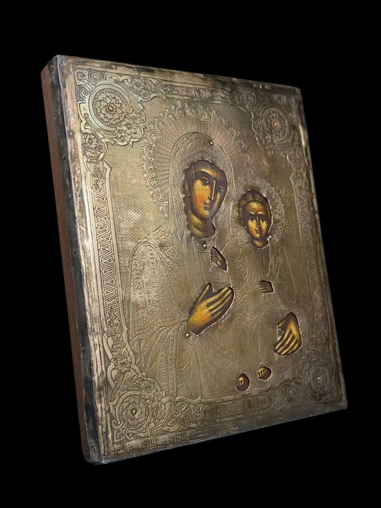 标志 - 上帝之母赫得戈利亚 - 木, 金属 #1.0