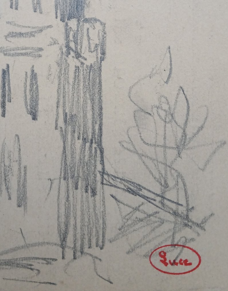 Maximilien Luce (1858-1941) - Kerk in landschap - omgeving van Rolleboise en Giverny #2.1