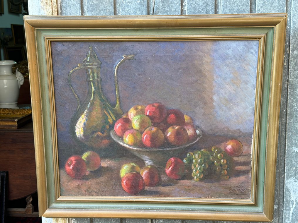 Carlos Gallegos (1909-1962) - Bodegón con jarra de cobre #1.0