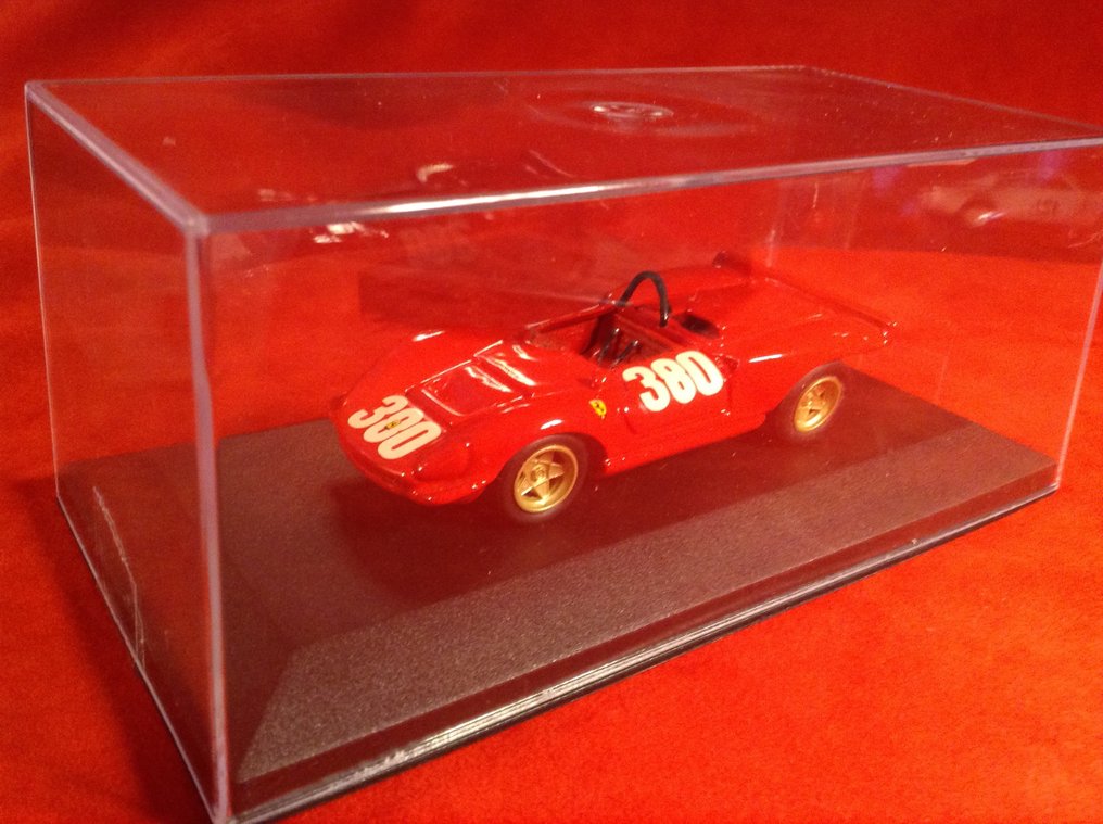 M.D.S. Automodelli - made in Italy 1:43 - Model race car - Ferrari 212E Sport winner Cesana-Sestriere Hillclimb Race 1969 #380 Peter Schetty - Factory built - good quality - very hard to find today. #1.0