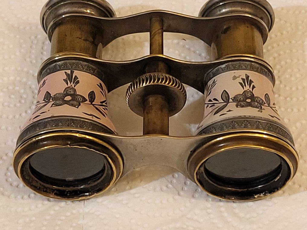 Zoom binoculars - Emaille-und Versilberung - 1850-1900 - Frankrike - Lamier Fabrications #1.0