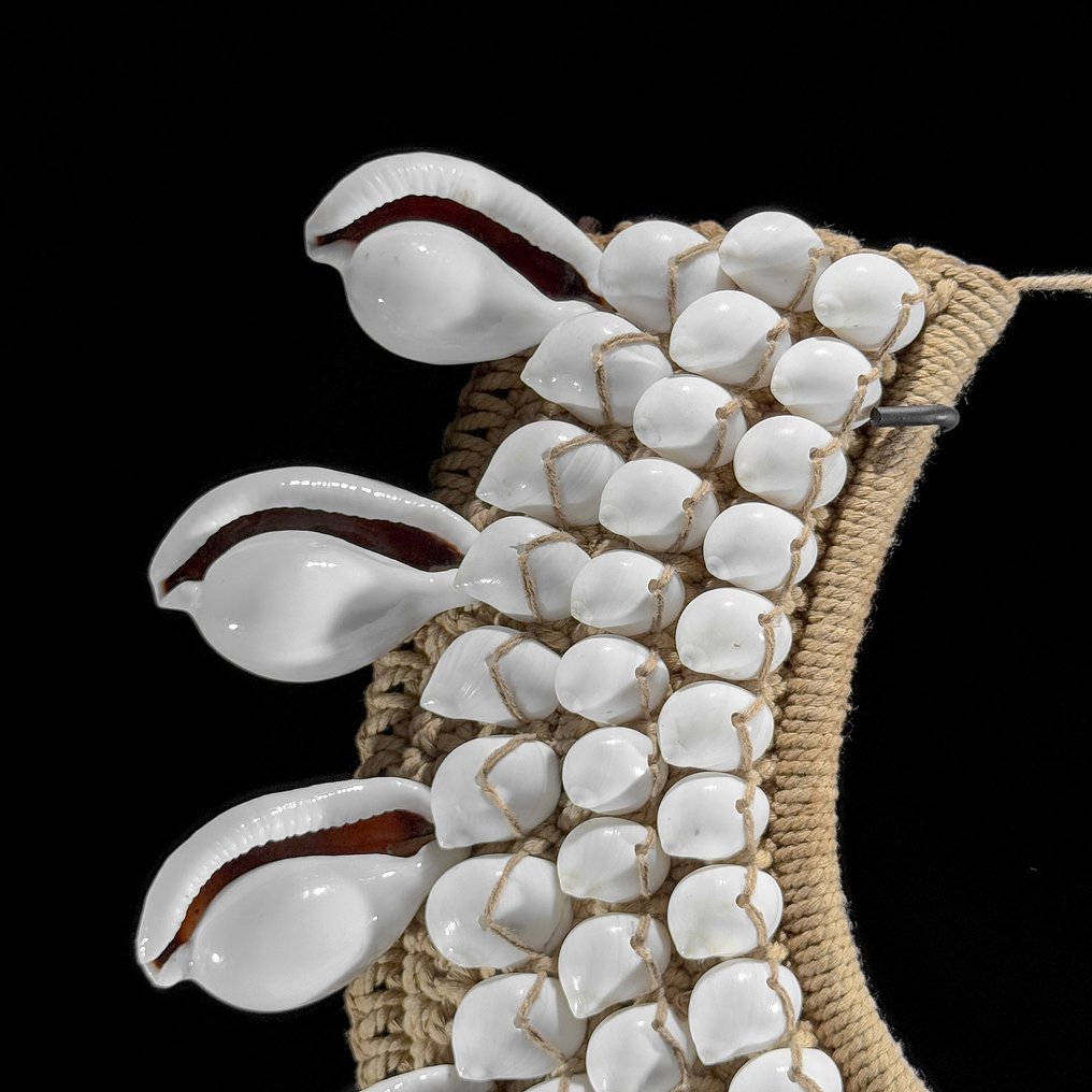 Διακοσμητικό στολίδι - NO RESERVE PRICE - SN1 - Decorative Shell Necklace on a custom stand - Παπούα Νέα Γουινέα #4.3