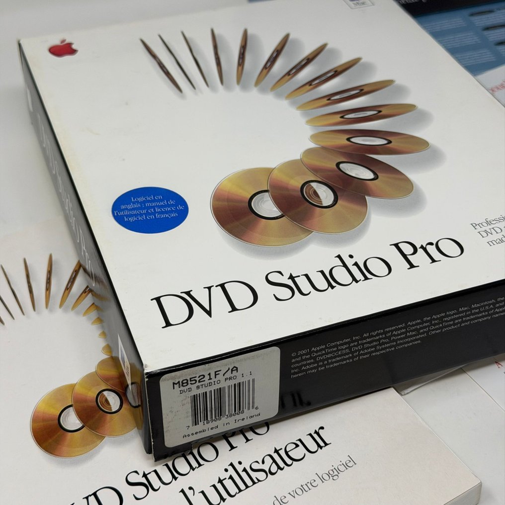 Apple Rare DVD Studio Pro 1.1 - M8521F/A - Computersoftware - I original æske #2.1