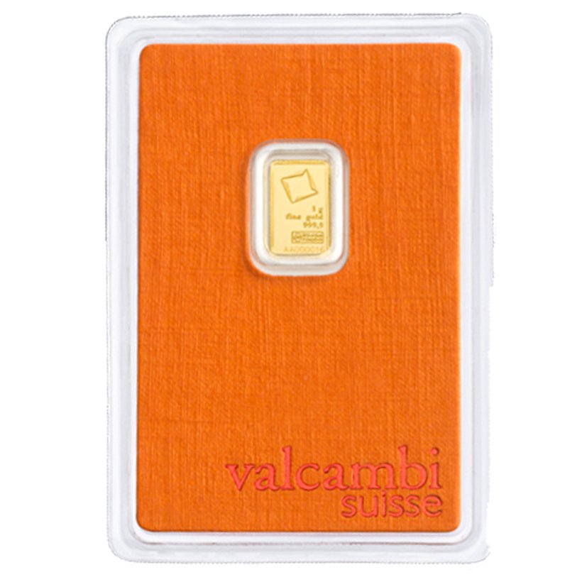 1 grama - Ouro .999 - Valcambi - Selado e com certificado  (Sem preço de reserva) #1.0