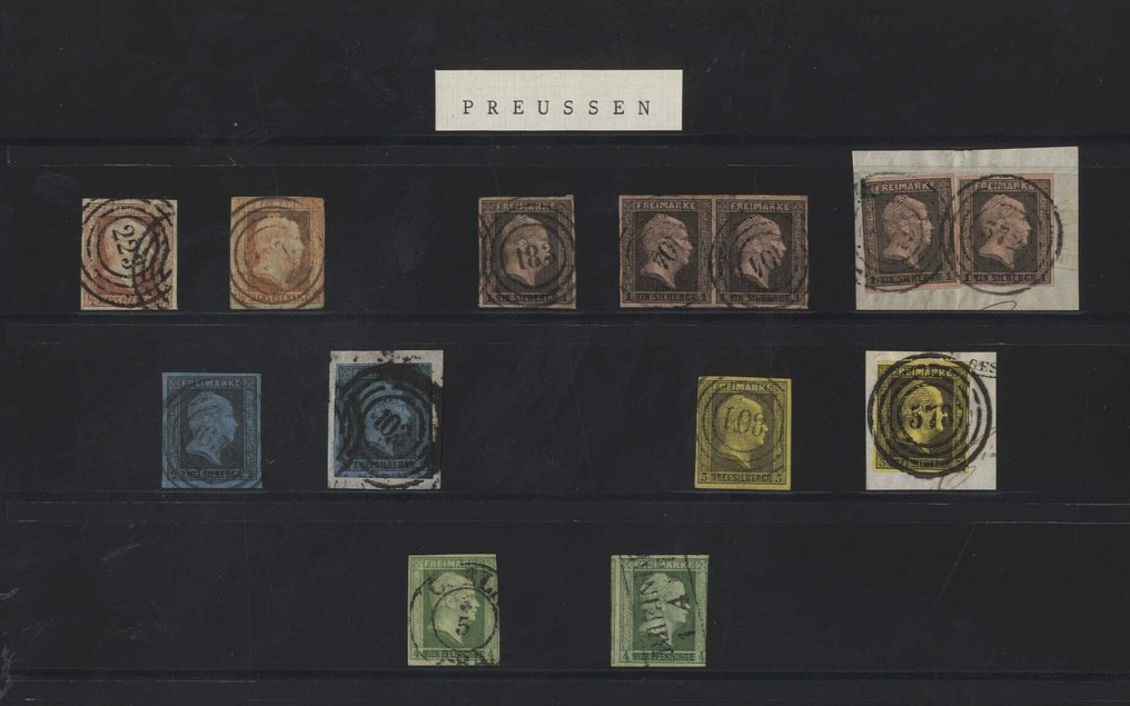 Prussia  - Prussia, very clean collection on 2 album pages with many better values. #1.0