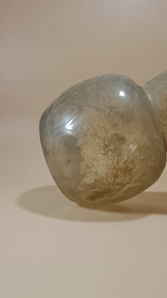 Römisches Reich Glasflasche mit dreifach gewindetem Hals #3.2