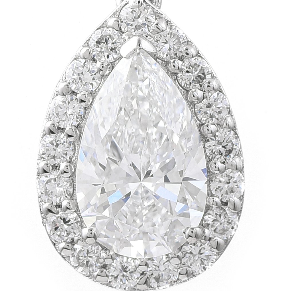 No reserve price - Pendant - 14 kt. White gold - 1.92ct. tw. Diamond (Lab-grown) - Diamond #3.2