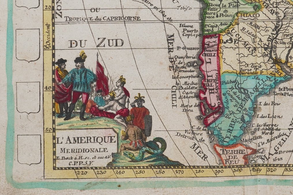 Zuid-Amerika - -; Elias Baeck - L'Amerique Meridionale - 1721-1750 #2.1