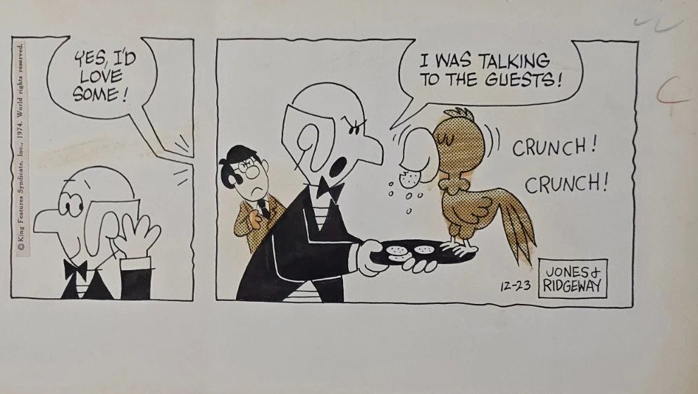 Ridgeway, Jones - 1 Original Daily Strip - Mr. Abernathy #1.0