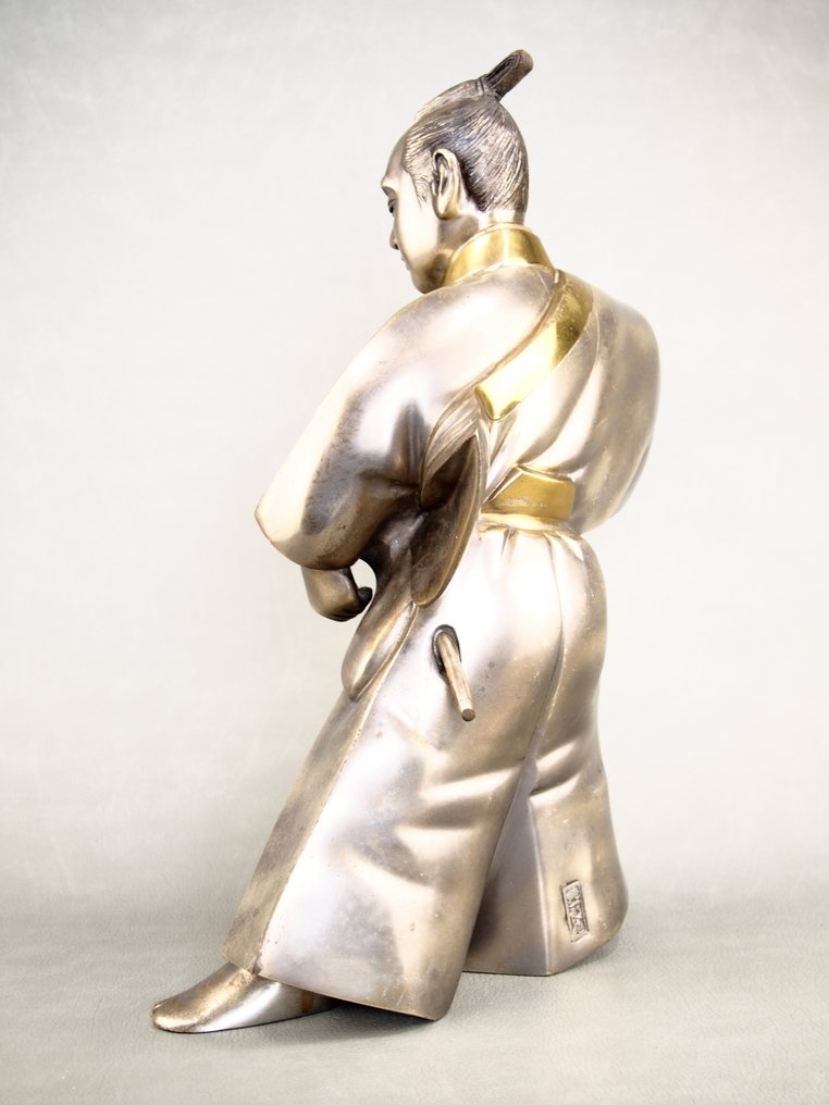 黑田武士（武士）黑田武士的象征，勇气、骄傲与武士精神 - 铜铸造 - Junichiro Hannya 般若純一郎 - 日本 - 昭和年代(1926-1989) #4.3