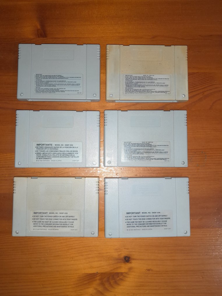 Nintendo - Snes - Lot of 6 Original PAL Super Nintendo SNES Cartridges - Zelda, Donkey Kong + more - Videojuego #1.0
