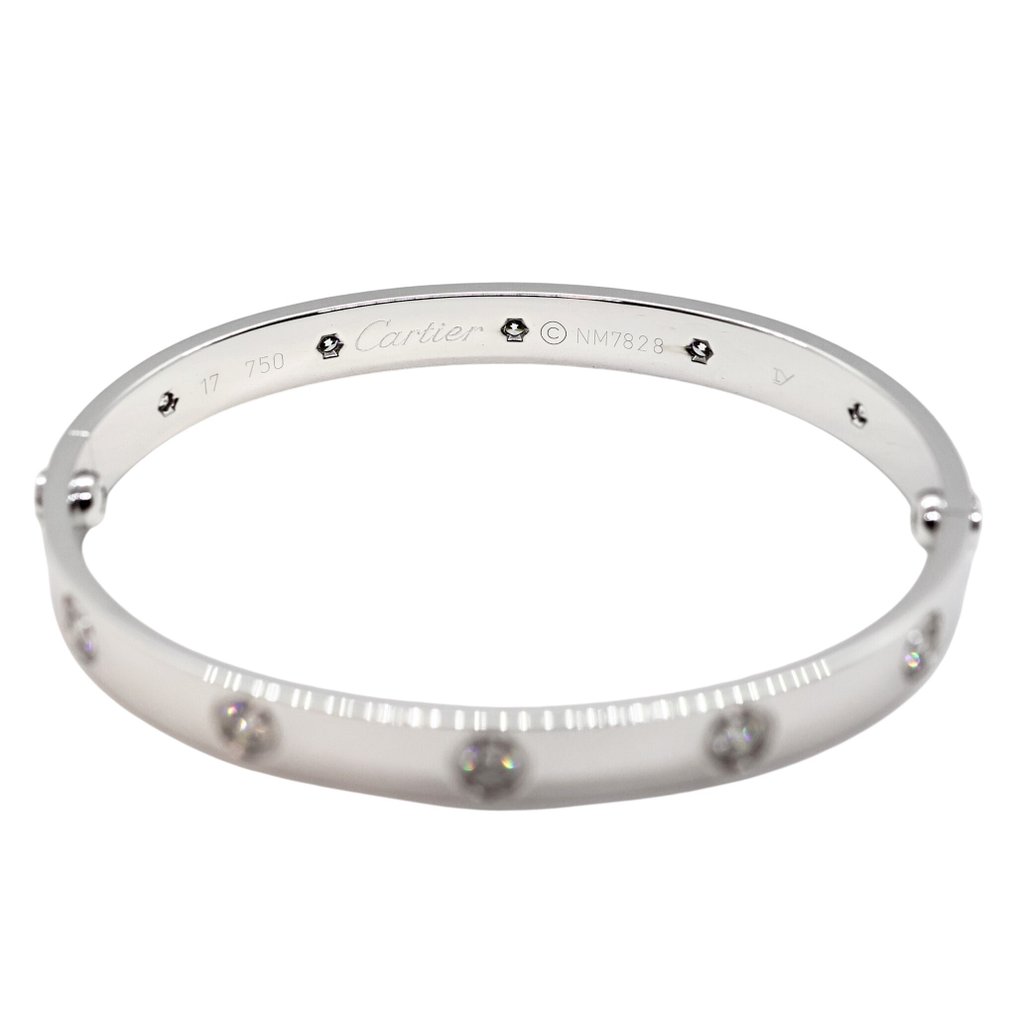 Cartier - 手鈪 - Love - 18 克拉 白金 - 10 Diamonds #4.3