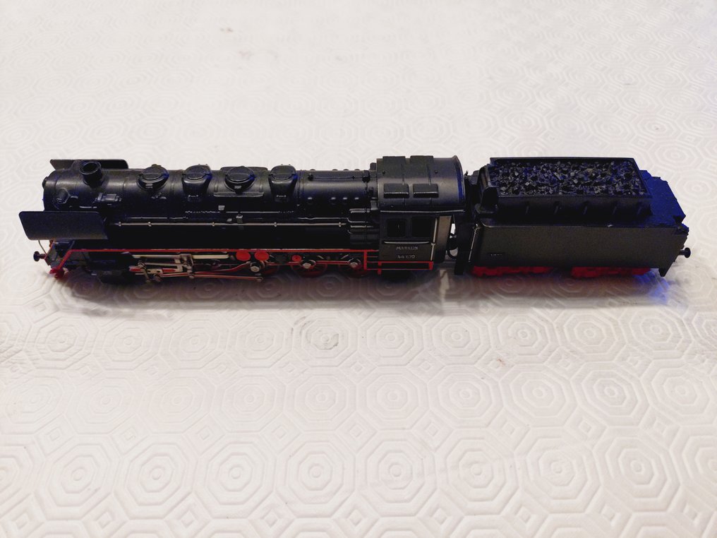Märklin H0 - 3027.5 - Gőzmozdony tartozékkal (1) - BR44 met telex op de tender - DB #1.0