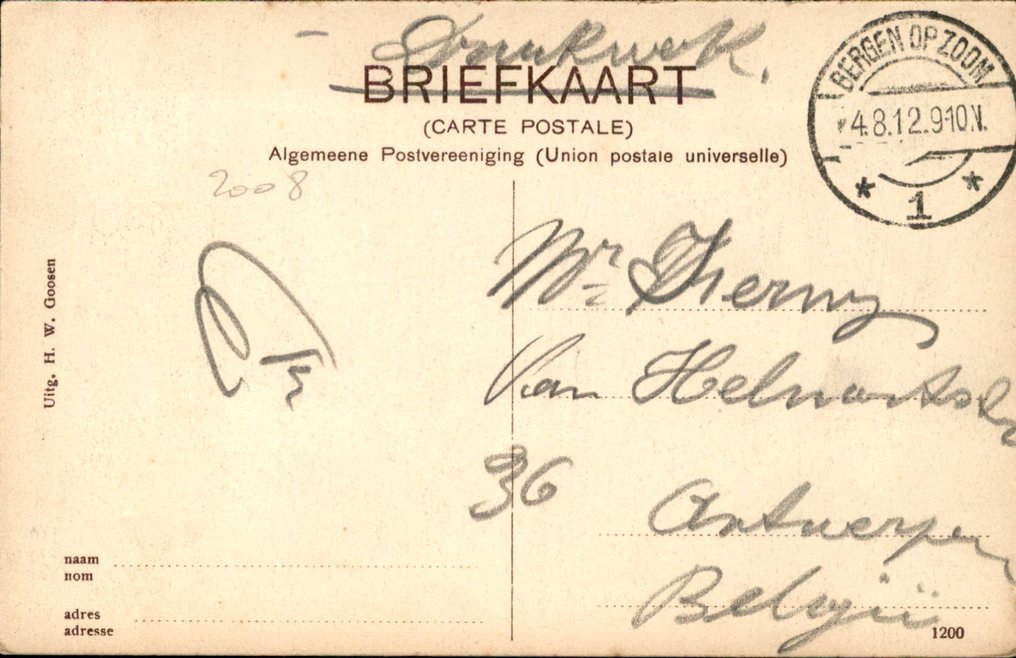 Netherlands - Bergen op Zoom - Postcard (121) - 1900-1970 #3.2